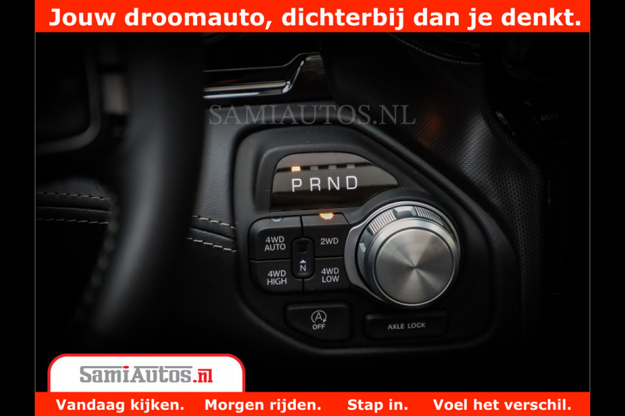 Dodge Ram 1500 Limited Night High Output 540HP 706Nm | Massage + Full Option | De Meest Luxe en Volle Pick-Up in zijn Klasse | Comfortabele Dubbele Cabine met Royale 5 Zitplaatsen | BPM vrij | Nu Leverbaar uit Voorraad | Voorraad Nr 2327 - 5407