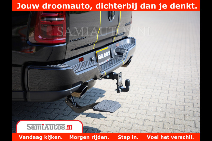 Dodge Ram 1500 Limited Night High Output 540HP 706Nm | Massage + Full Option | De Meest Luxe en Volle Pick-Up in zijn Klasse | Comfortabele Dubbele Cabine met Royale 5 Zitplaatsen | BPM vrij | Nu Leverbaar uit Voorraad | Voorraad Nr 2327 - 5407
