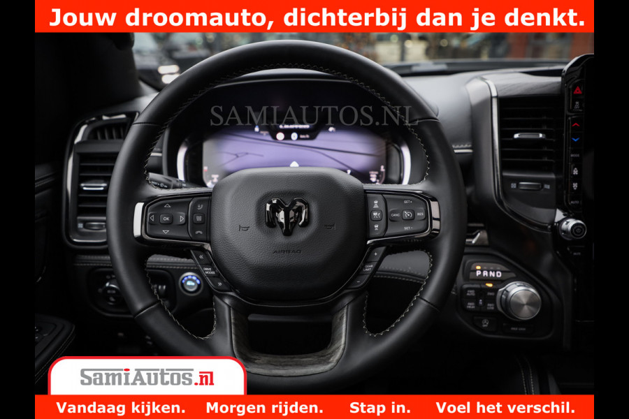Dodge Ram 1500 Limited Night High Output 540HP 706Nm | Massage + Full Option | De Meest Luxe en Volle Pick-Up in zijn Klasse | Comfortabele Dubbele Cabine met Royale 5 Zitplaatsen | BPM vrij | Nu Leverbaar uit Voorraad | Voorraad Nr 2327 - 5407