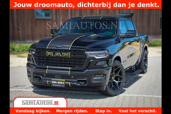 Dodge Ram 1500 Limited Night High Output 540HP 706Nm | Massage + Full Option | De Meest Luxe en Volle Pick-Up in zijn Klasse | Comfortabele Dubbele Cabine met Royale 5 Zitplaatsen | BPM vrij | Nu Leverbaar uit Voorraad | Voorraad Nr 2327 - 5407