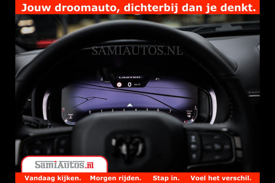 Dodge Ram 1500 Limited Night High Output 540HP 706Nm | Massage + Full Option | De Meest Luxe en Volle Pick-Up in zijn Klasse | Comfortabele Dubbele Cabine met Royale 5 Zitplaatsen | BPM vrij | Nu Leverbaar uit Voorraad | Voorraad Nr 2327 - 5407