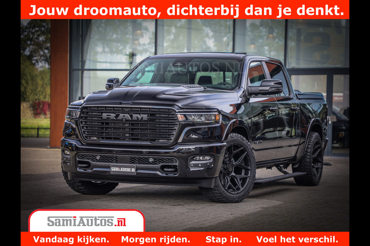 Dodge Ram 1500 Night Premium | Full Option | De Meest Luxe Pick-Up in zijn Klasse | Comfortabele Dubbele Cabine met Royale 5 Zitplaatsen | BPM vrij | Nu Leverbaar uit Voorraad | Voorraad Nr 2282 - 3332 Dodge Ram 1500 Night Premium | Full Option | De Meest Luxe Pick-Up in zijn Klasse | Comfortabele Dubbele Cabine met Royale 5 Zitplaatsen | BPM vrij | Nu Leverbaar uit Voorraad | Voorraad Nr 2282 - 3332