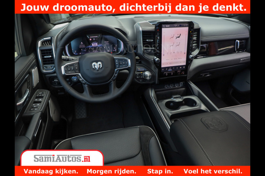 Dodge Ram 1500 Night Premium | Full Option | De Meest Luxe Pick-Up in zijn Klasse | Comfortabele Dubbele Cabine met Royale 5 Zitplaatsen | BPM vrij | Nu Leverbaar uit Voorraad | Voorraad Nr 2282 - 3332