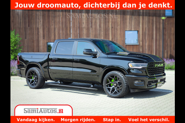 Dodge Ram 1500 Limited Night H.O 540HP 706Nm | Massage + Full Option | De Meest Luxe en Volle Pick-Up in zijn Klasse | Comfortabele Dubbele Cabine met Royale 5 Zitplaatsen | BPM vrij | Nu Leverbaar uit Voorraad | Voorraad Nr 2384 - 5408