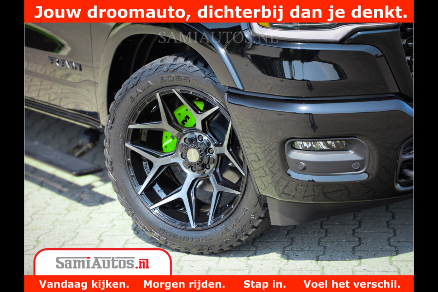 Dodge Ram 1500 Limited Night H.O 540HP 706Nm | Massage + Full Option | De Meest Luxe en Volle Pick-Up in zijn Klasse | Comfortabele Dubbele Cabine met Royale 5 Zitplaatsen | BPM vrij | Nu Leverbaar uit Voorraad | Voorraad Nr 2384 - 5408