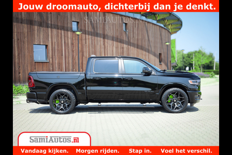 Dodge Ram 1500 Limited Night H.O 540HP 706Nm | Massage + Full Option | De Meest Luxe en Volle Pick-Up in zijn Klasse | Comfortabele Dubbele Cabine met Royale 5 Zitplaatsen | BPM vrij | Nu Leverbaar uit Voorraad | Voorraad Nr 2384 - 5408