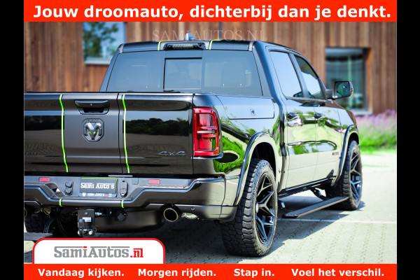 Dodge Ram 1500 Limited Night H.O 540HP 706Nm | Massage + Full Option | De Meest Luxe en Volle Pick-Up in zijn Klasse | Comfortabele Dubbele Cabine met Royale 5 Zitplaatsen | BPM vrij | Nu Leverbaar uit Voorraad | Voorraad Nr 2384 - 5408