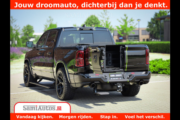 Dodge Ram 1500 Limited Night H.O 540HP 706Nm | Massage + Full Option | De Meest Luxe en Volle Pick-Up in zijn Klasse | Comfortabele Dubbele Cabine met Royale 5 Zitplaatsen | BPM vrij | Nu Leverbaar uit Voorraad | Voorraad Nr 2384 - 5408