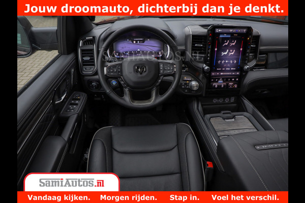 Dodge Ram 1500 Limited Night H.O 540HP 706Nm | Massage + Full Option | De Meest Luxe en Volle Pick-Up in zijn Klasse | Comfortabele Dubbele Cabine met Royale 5 Zitplaatsen | BPM vrij | Nu Leverbaar uit Voorraad | Voorraad Nr 2302 - 7425