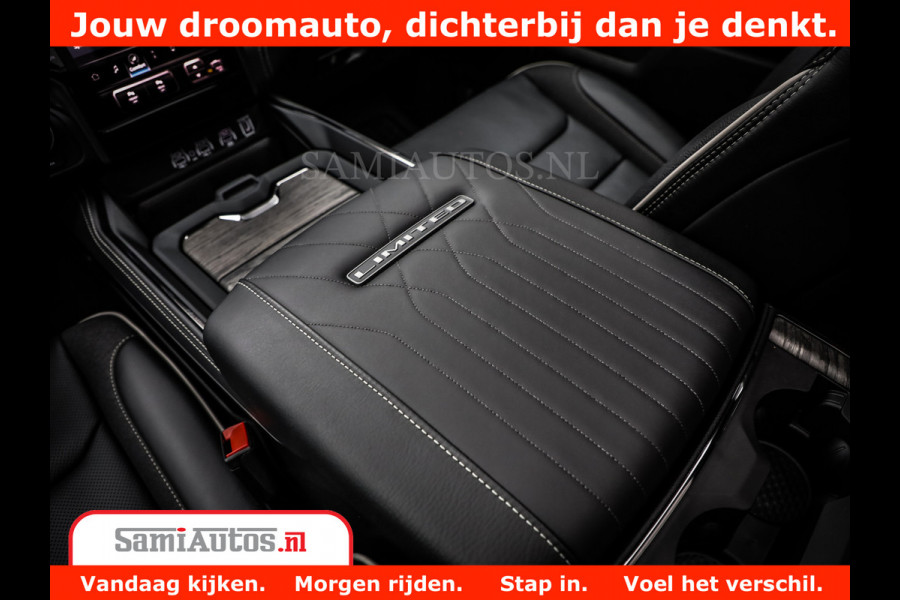 Dodge Ram 1500 Limited Night H.O 540HP 706Nm | Massage + Full Option | De Meest Luxe en Volle Pick-Up in zijn Klasse | Comfortabele Dubbele Cabine met Royale 5 Zitplaatsen | BPM vrij | Nu Leverbaar uit Voorraad | Voorraad Nr 2302 - 7425
