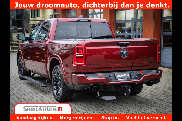 Dodge Ram 1500 Limited Night H.O 540HP 706Nm | Massage + Full Option | De Meest Luxe en Volle Pick-Up in zijn Klasse | Comfortabele Dubbele Cabine met Royale 5 Zitplaatsen | BPM vrij | Nu Leverbaar uit Voorraad | Voorraad Nr 2302 - 7425