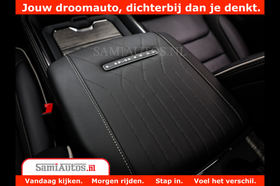 Dodge Ram 1500 Limited Night H.O 540HP 706Nm | Massage + Full Option | De Meest Luxe en Volle Pick-Up in zijn Klasse | Comfortabele Dubbele Cabine met Royale 5 Zitplaatsen | BPM vrij | Nu Leverbaar uit Voorraad | Voorraad Nr 2302 - 7425