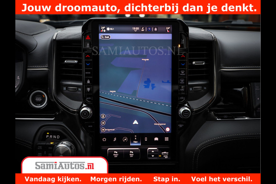 Dodge Ram 1500 Limited Night H.O 540HP 706Nm | Massage + Full Option | De Meest Luxe en Volle Pick-Up in zijn Klasse | Comfortabele Dubbele Cabine met Royale 5 Zitplaatsen | BPM vrij | Nu Leverbaar uit Voorraad | Voorraad Nr 2302 - 7425