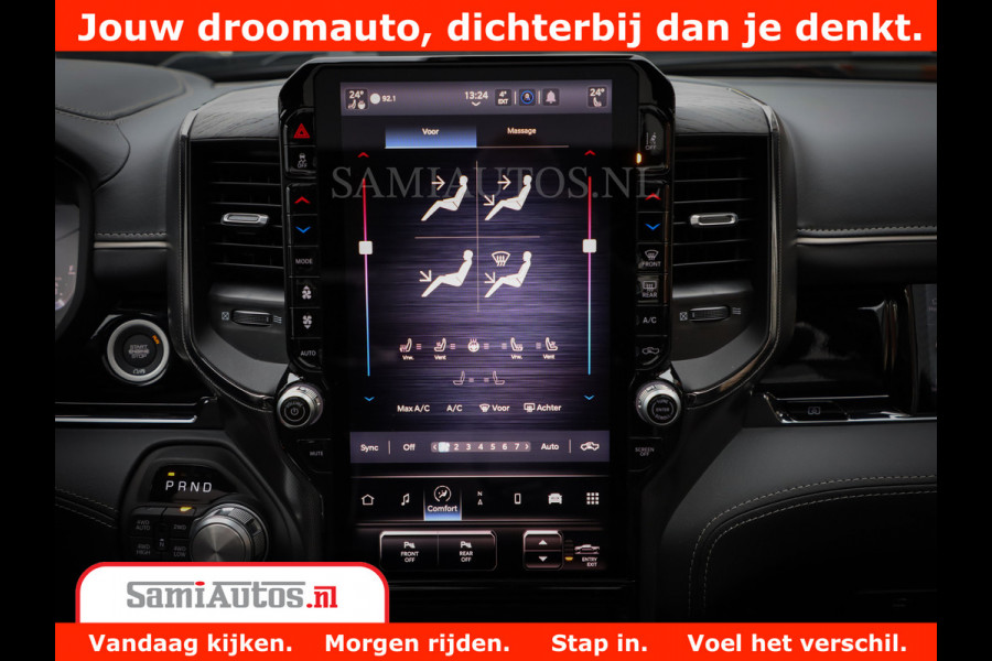 Dodge Ram 1500 Limited Night H.O 540HP 706Nm | Massage + Full Option | De Meest Luxe en Volle Pick-Up in zijn Klasse | Comfortabele Dubbele Cabine met Royale 5 Zitplaatsen | BPM vrij | Nu Leverbaar uit Voorraad | Voorraad Nr 2302 - 7425