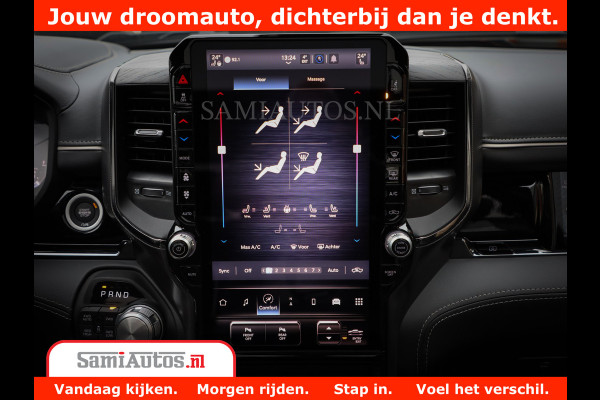 Dodge Ram 1500 Limited Night H.O 540HP 706Nm | Massage + Full Option | De Meest Luxe en Volle Pick-Up in zijn Klasse | Comfortabele Dubbele Cabine met Royale 5 Zitplaatsen | BPM vrij | Nu Leverbaar uit Voorraad | Voorraad Nr 2302 - 7425