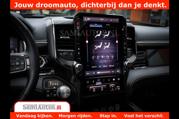 Dodge Ram 1500 Limited Night H.O 540HP 706Nm | Massage + Full Option | De Meest Luxe en Volle Pick-Up in zijn Klasse | Comfortabele Dubbele Cabine met Royale 5 Zitplaatsen | BPM vrij | Nu Leverbaar uit Voorraad | Voorraad Nr 2302 - 7425