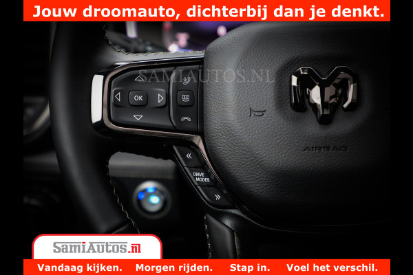 Dodge Ram 1500 Limited Night H.O 540HP 706Nm | Massage + Full Option | De Meest Luxe en Volle Pick-Up in zijn Klasse | Comfortabele Dubbele Cabine met Royale 5 Zitplaatsen | BPM vrij | Nu Leverbaar uit Voorraad | Voorraad Nr 2302 - 7425