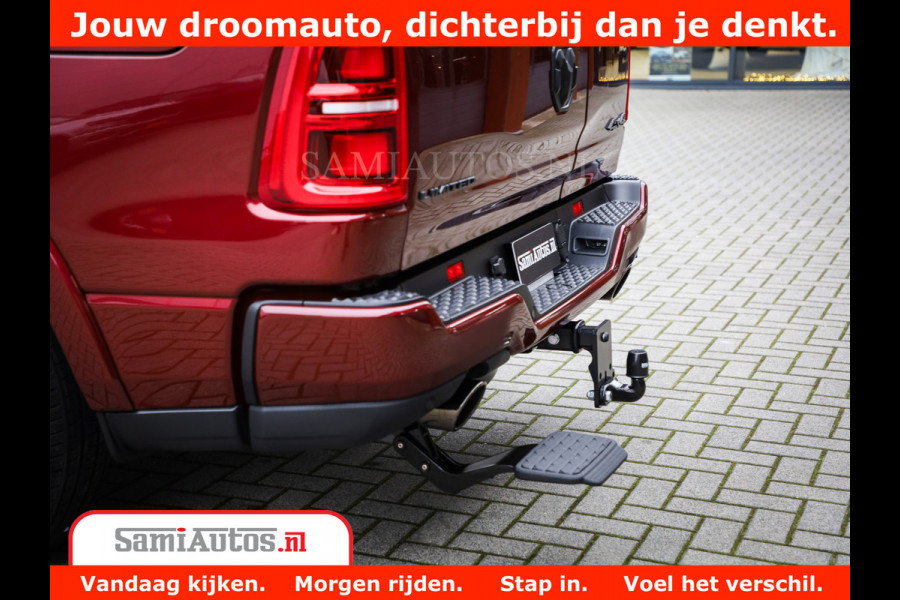 Dodge Ram 1500 Limited Night H.O 540HP 706Nm | Massage + Full Option | De Meest Luxe en Volle Pick-Up in zijn Klasse | Comfortabele Dubbele Cabine met Royale 5 Zitplaatsen | BPM vrij | Nu Leverbaar uit Voorraad | Voorraad Nr 2302 - 7425