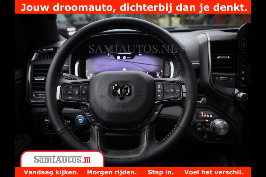 Dodge Ram 1500 Limited Night H.O 540HP 706Nm | Massage + Full Option | De Meest Luxe en Volle Pick-Up in zijn Klasse | Comfortabele Dubbele Cabine met Royale 5 Zitplaatsen | BPM vrij | Nu Leverbaar uit Voorraad | Voorraad Nr 2302 - 7425