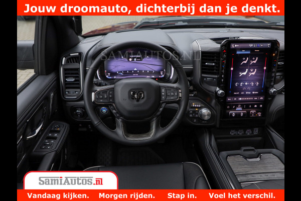Dodge Ram 1500 Limited Night H.O 540HP 706Nm | Massage + Full Option | De Meest Luxe en Volle Pick-Up in zijn Klasse | Comfortabele Dubbele Cabine met Royale 5 Zitplaatsen | BPM vrij | Nu Leverbaar uit Voorraad | Voorraad Nr 2302 - 7425