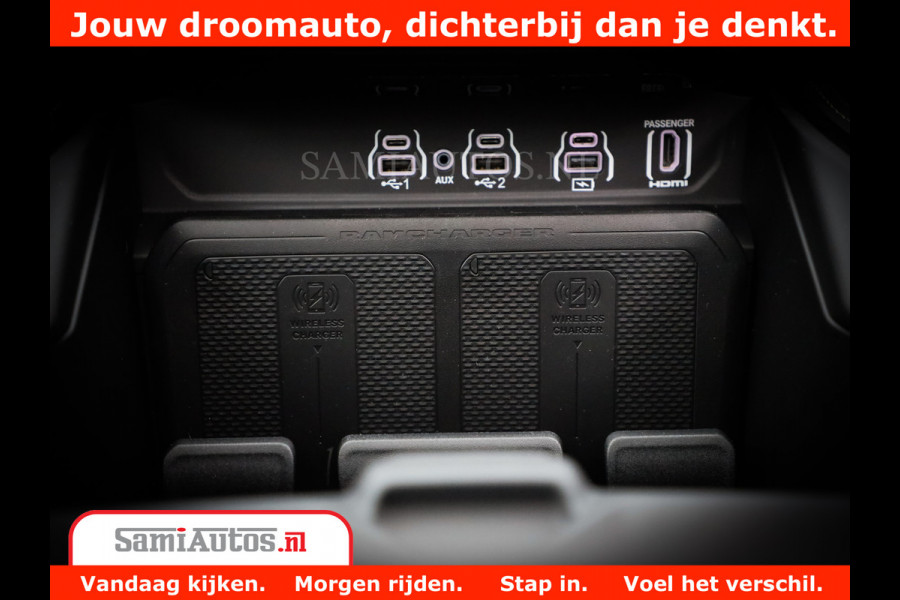Dodge Ram 1500 Limited Night H.O 540HP 706Nm | Massage + Full Option | De Meest Luxe en Volle Pick-Up in zijn Klasse | Comfortabele Dubbele Cabine met Royale 5 Zitplaatsen | BPM vrij | Nu Leverbaar uit Voorraad | Voorraad Nr 2302 - 7425