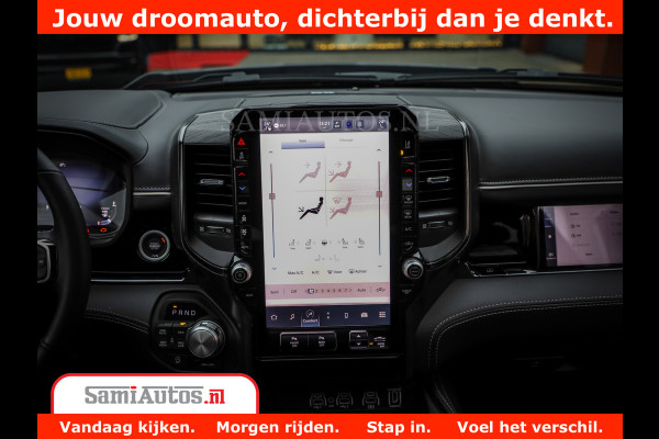 Dodge Ram 1500 Limited Night H.O 540HP 706Nm | Massage + Full Option | De Meest Luxe en Volle Pick-Up in zijn Klasse | Comfortabele Dubbele Cabine met Royale 5 Zitplaatsen | BPM vrij | Nu Leverbaar uit Voorraad | Voorraad Nr 2302 - 7425