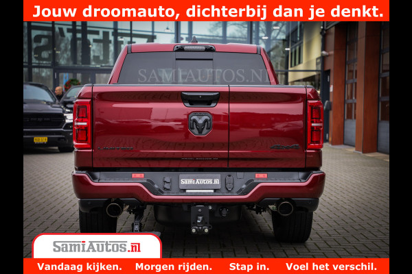 Dodge Ram 1500 Limited Night H.O 540HP 706Nm | Massage + Full Option | De Meest Luxe en Volle Pick-Up in zijn Klasse | Comfortabele Dubbele Cabine met Royale 5 Zitplaatsen | BPM vrij | Nu Leverbaar uit Voorraad | Voorraad Nr 2302 - 7425