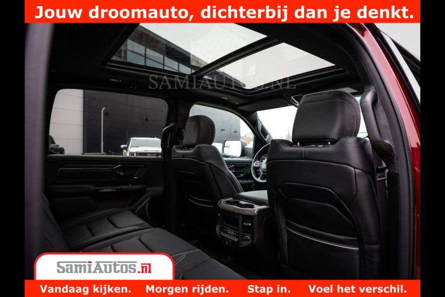 Dodge Ram 1500 Limited Night H.O 540HP 706Nm | Massage + Full Option | De Meest Luxe en Volle Pick-Up in zijn Klasse | Comfortabele Dubbele Cabine met Royale 5 Zitplaatsen | BPM vrij | Nu Leverbaar uit Voorraad | Voorraad Nr 2302 - 7425