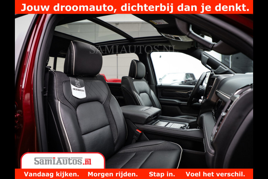 Dodge Ram 1500 Limited Night H.O 540HP 706Nm | Massage + Full Option | De Meest Luxe en Volle Pick-Up in zijn Klasse | Comfortabele Dubbele Cabine met Royale 5 Zitplaatsen | BPM vrij | Nu Leverbaar uit Voorraad | Voorraad Nr 2302 - 7425