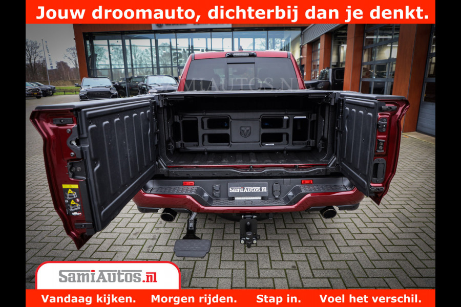 Dodge Ram 1500 Limited Night H.O 540HP 706Nm | Massage + Full Option | De Meest Luxe en Volle Pick-Up in zijn Klasse | Comfortabele Dubbele Cabine met Royale 5 Zitplaatsen | BPM vrij | Nu Leverbaar uit Voorraad | Voorraad Nr 2302 - 7425