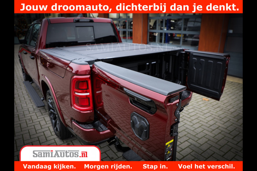 Dodge Ram 1500 Limited Night H.O 540HP 706Nm | Massage + Full Option | De Meest Luxe en Volle Pick-Up in zijn Klasse | Comfortabele Dubbele Cabine met Royale 5 Zitplaatsen | BPM vrij | Nu Leverbaar uit Voorraad | Voorraad Nr 2302 - 7425