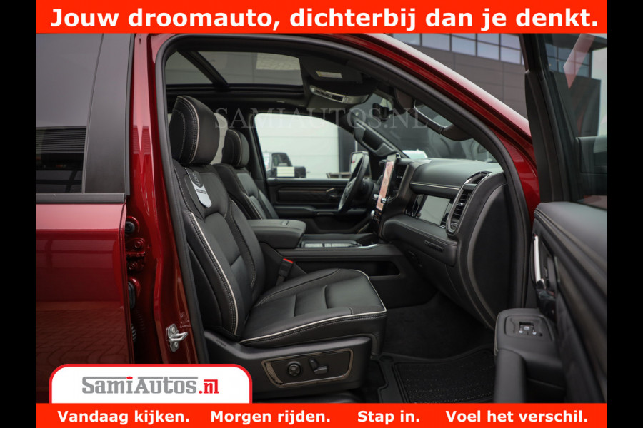 Dodge Ram 1500 Limited Night H.O 540HP 706Nm | Massage + Full Option | De Meest Luxe en Volle Pick-Up in zijn Klasse | Comfortabele Dubbele Cabine met Royale 5 Zitplaatsen | BPM vrij | Nu Leverbaar uit Voorraad | Voorraad Nr 2302 - 7425