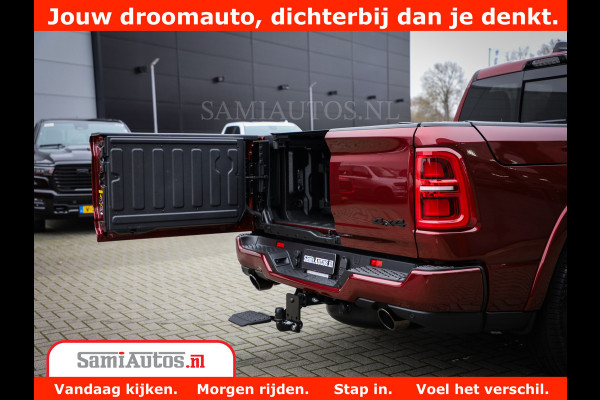 Dodge Ram 1500 Limited Night H.O 540HP 706Nm | Massage + Full Option | De Meest Luxe en Volle Pick-Up in zijn Klasse | Comfortabele Dubbele Cabine met Royale 5 Zitplaatsen | BPM vrij | Nu Leverbaar uit Voorraad | Voorraad Nr 2302 - 7425