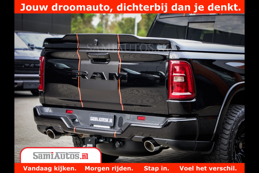 Dodge Ram 1500 Night Premium | Full Option | De Meest Luxe Pick-Up in zijn Klasse | Comfortabele Dubbele Cabine met Royale 5 Zitplaatsen | BPM vrij | Nu Leverbaar uit Voorraad | Voorraad Nr 2283 - 3326