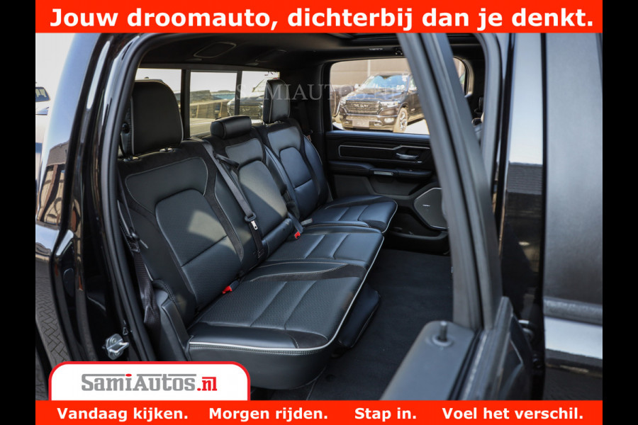 Dodge Ram 1500 Night Premium | Full Option | De Meest Luxe Pick-Up in zijn Klasse | Comfortabele Dubbele Cabine met Royale 5 Zitplaatsen | BPM vrij | Nu Leverbaar uit Voorraad | Voorraad Nr 2287 - 3384