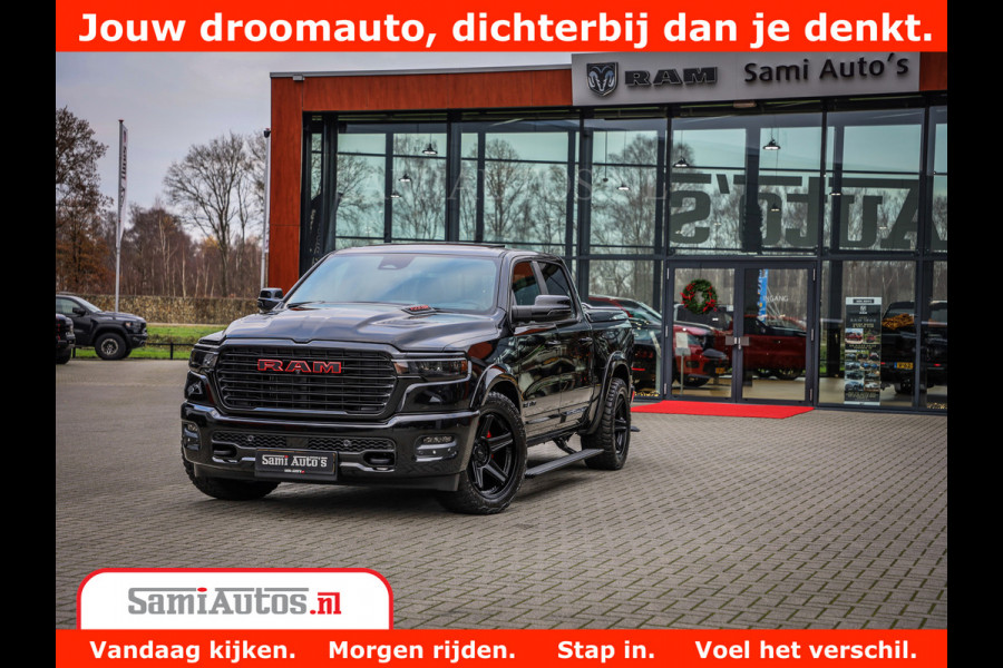 Dodge Ram 1500 Night Premium | Full Option | De Meest Luxe Pick-Up in zijn Klasse | Comfortabele Dubbele Cabine met Royale 5 Zitplaatsen | BPM vrij | Nu Leverbaar uit Voorraad | Voorraad Nr 2287 - 3384