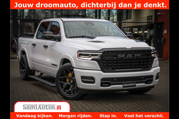 Dodge Ram 1500 Limited Night High Output 540HP 706Nm | Massage + Full Option | De Meest Luxe en Volle Pick-Up in zijn Klasse | Comfortabele Dubbele Cabine met Royale 5 Zitplaatsen | BPM vrij | Nu Leverbaar uit Voorraad | Voorraad Nr 2336 - 7700