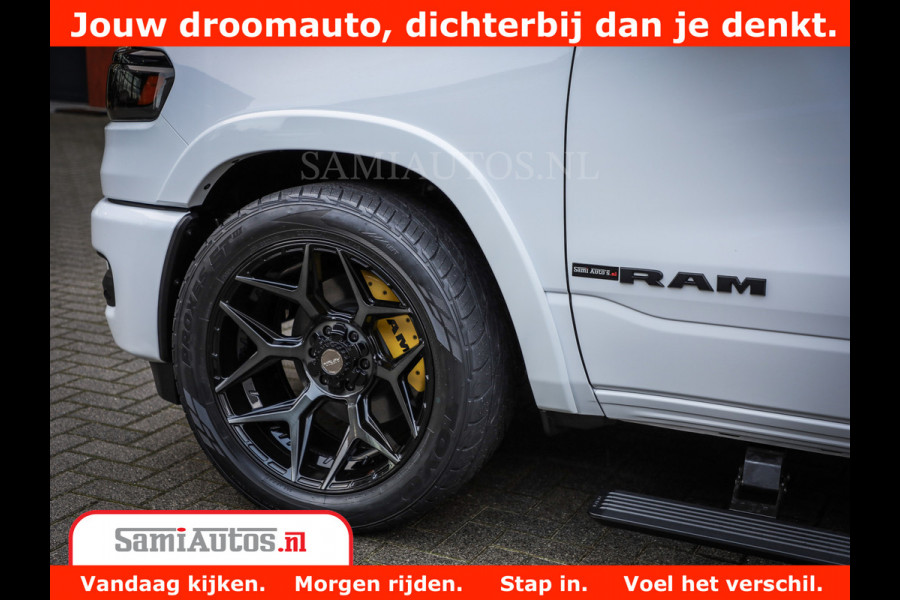 Dodge Ram 1500 Limited Night High Output 540HP 706Nm | Massage + Full Option | De Meest Luxe en Volle Pick-Up in zijn Klasse | Comfortabele Dubbele Cabine met Royale 5 Zitplaatsen | BPM vrij | Nu Leverbaar uit Voorraad | Voorraad Nr 2336 - 7700