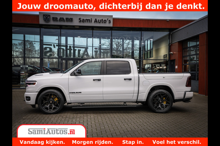 Dodge Ram 1500 Limited Night High Output 540HP 706Nm | Massage + Full Option | De Meest Luxe en Volle Pick-Up in zijn Klasse | Comfortabele Dubbele Cabine met Royale 5 Zitplaatsen | BPM vrij | Nu Leverbaar uit Voorraad | Voorraad Nr 2336 - 7700