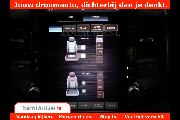 Dodge Ram 1500 Limited Night High Output 540HP 706Nm | Massage + Full Option | De Meest Luxe en Volle Pick-Up in zijn Klasse | Comfortabele Dubbele Cabine met Royale 5 Zitplaatsen | BPM vrij | Nu Leverbaar uit Voorraad | Voorraad Nr 2336 - 7700