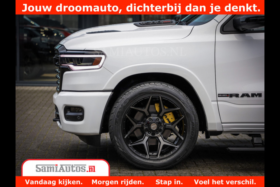 Dodge Ram 1500 Limited Night High Output 540HP 706Nm | Massage + Full Option | De Meest Luxe en Volle Pick-Up in zijn Klasse | Comfortabele Dubbele Cabine met Royale 5 Zitplaatsen | BPM vrij | Nu Leverbaar uit Voorraad | Voorraad Nr 2336 - 7700