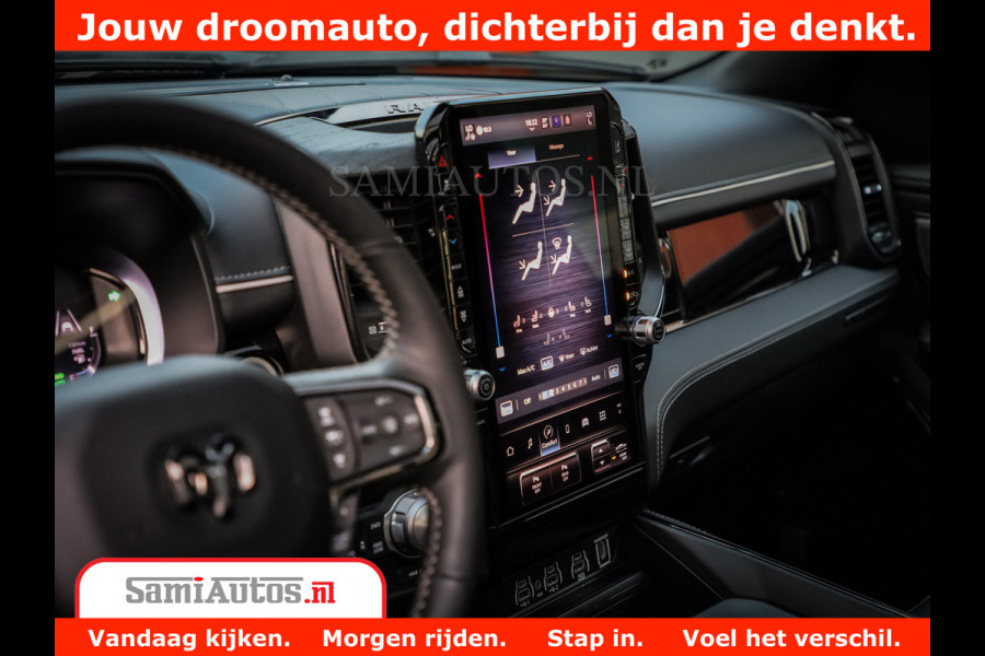 Dodge Ram 1500 Limited Night High Output 540HP 706Nm | Massage + Full Option | De Meest Luxe en Volle Pick-Up in zijn Klasse | Comfortabele Dubbele Cabine met Royale 5 Zitplaatsen | BPM vrij | Nu Leverbaar uit Voorraad | Voorraad Nr 2336 - 7700
