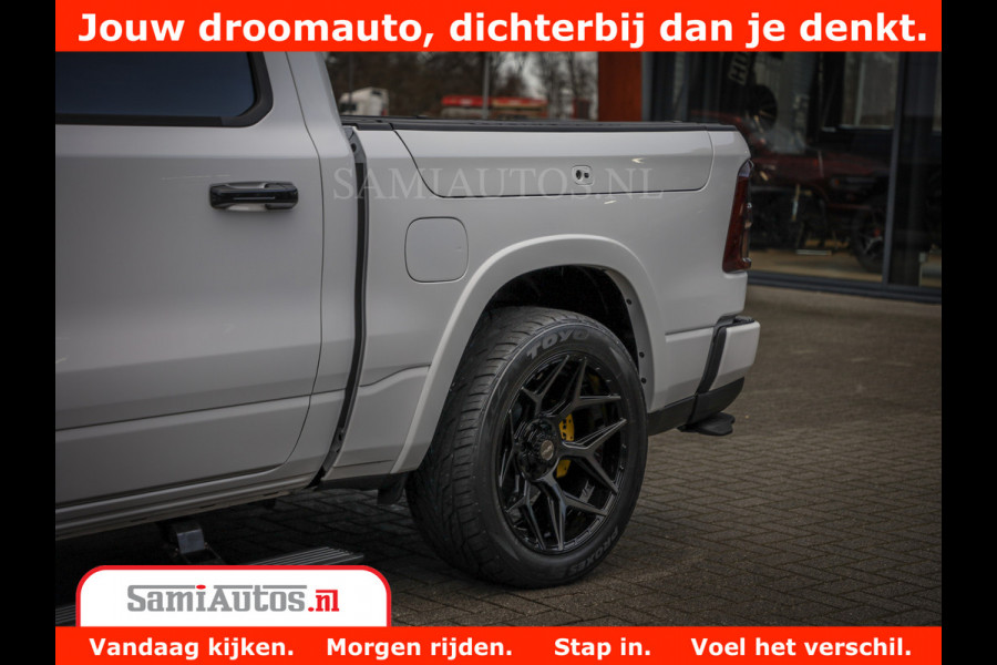 Dodge Ram 1500 Limited Night High Output 540HP 706Nm | Massage + Full Option | De Meest Luxe en Volle Pick-Up in zijn Klasse | Comfortabele Dubbele Cabine met Royale 5 Zitplaatsen | BPM vrij | Nu Leverbaar uit Voorraad | Voorraad Nr 2336 - 7700