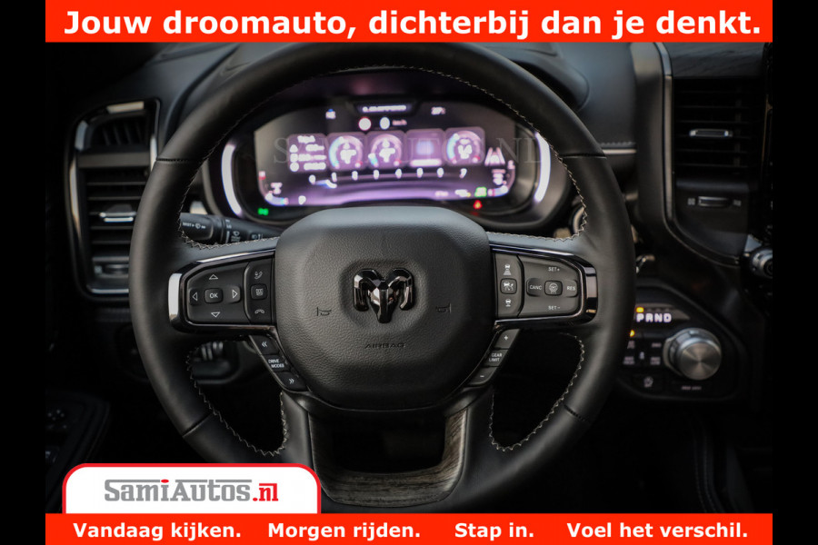 Dodge Ram 1500 Limited Night High Output 540HP 706Nm | Massage + Full Option | De Meest Luxe en Volle Pick-Up in zijn Klasse | Comfortabele Dubbele Cabine met Royale 5 Zitplaatsen | BPM vrij | Nu Leverbaar uit Voorraad | Voorraad Nr 2336 - 7700