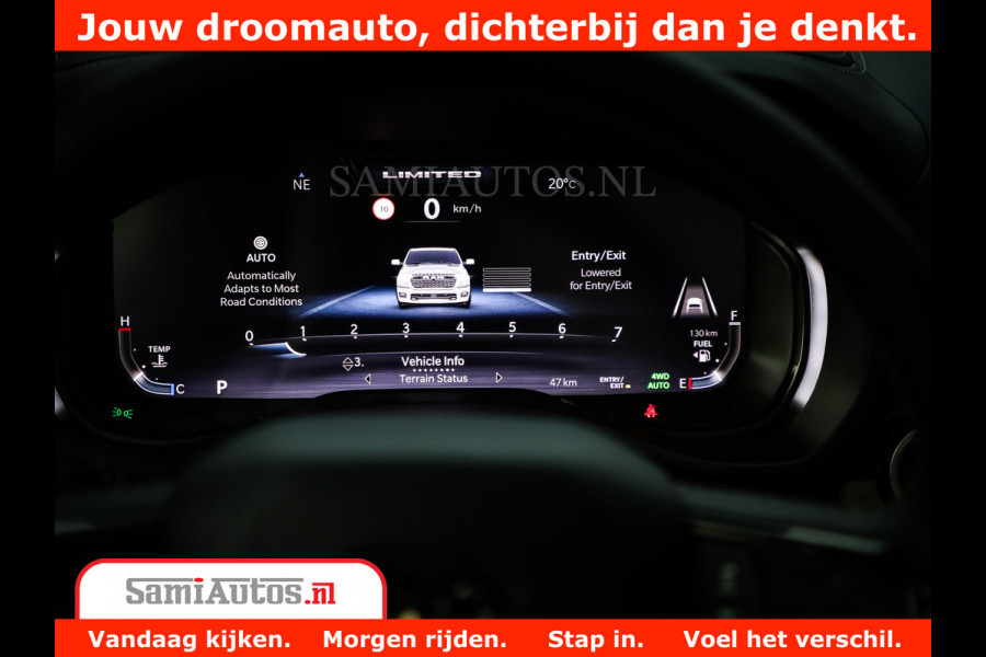 Dodge Ram 1500 Limited Night High Output 540HP 706Nm | Massage + Full Option | De Meest Luxe en Volle Pick-Up in zijn Klasse | Comfortabele Dubbele Cabine met Royale 5 Zitplaatsen | BPM vrij | Nu Leverbaar uit Voorraad | Voorraad Nr 2336 - 7700