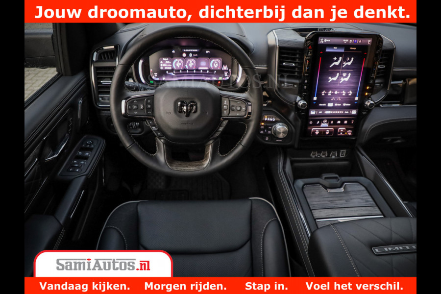 Dodge Ram 1500 Limited Night High Output 540HP 706Nm | Massage + Full Option | De Meest Luxe en Volle Pick-Up in zijn Klasse | Comfortabele Dubbele Cabine met Royale 5 Zitplaatsen | BPM vrij | Nu Leverbaar uit Voorraad | Voorraad Nr 2336 - 7700