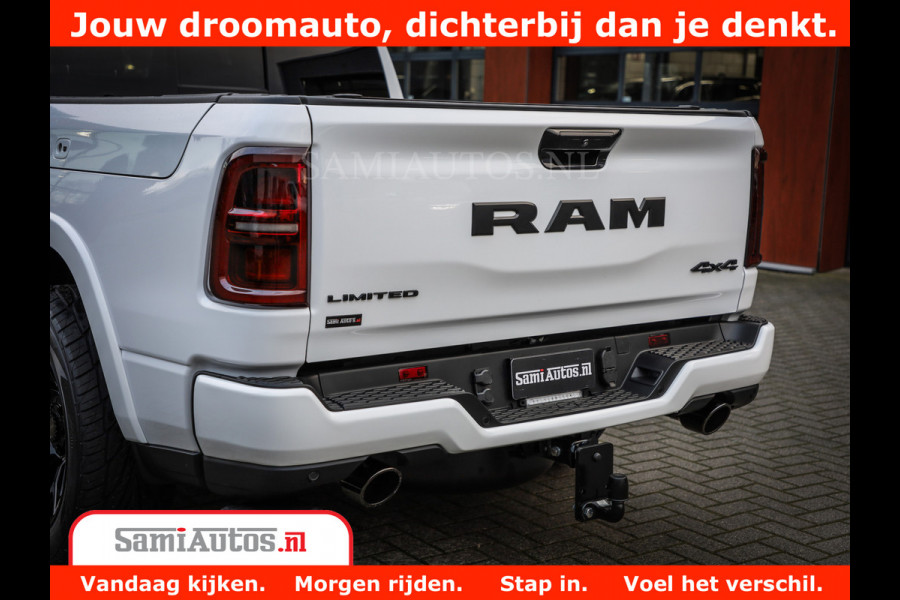 Dodge Ram 1500 Limited Night High Output 540HP 706Nm | Massage + Full Option | De Meest Luxe en Volle Pick-Up in zijn Klasse | Comfortabele Dubbele Cabine met Royale 5 Zitplaatsen | BPM vrij | Nu Leverbaar uit Voorraad | Voorraad Nr 2336 - 7700