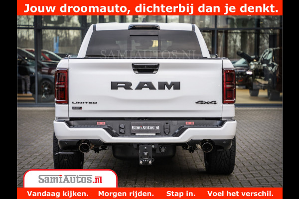 Dodge Ram 1500 Limited Night High Output 540HP 706Nm | Massage + Full Option | De Meest Luxe en Volle Pick-Up in zijn Klasse | Comfortabele Dubbele Cabine met Royale 5 Zitplaatsen | BPM vrij | Nu Leverbaar uit Voorraad | Voorraad Nr 2336 - 7700