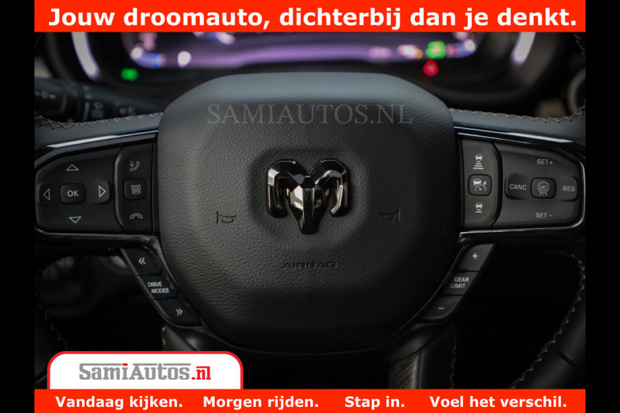 Dodge Ram 1500 Limited Night High Output 540HP 706Nm | Massage + Full Option | De Meest Luxe en Volle Pick-Up in zijn Klasse | Comfortabele Dubbele Cabine met Royale 5 Zitplaatsen | BPM vrij | Nu Leverbaar uit Voorraad | Voorraad Nr 2336 - 7700
