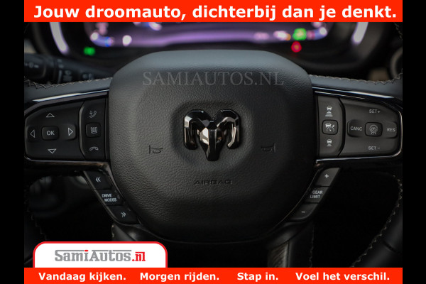 Dodge Ram 1500 Limited Night High Output 540HP 706Nm | Massage + Full Option | De Meest Luxe en Volle Pick-Up in zijn Klasse | Comfortabele Dubbele Cabine met Royale 5 Zitplaatsen | BPM vrij | Nu Leverbaar uit Voorraad | Voorraad Nr 2336 - 7700
